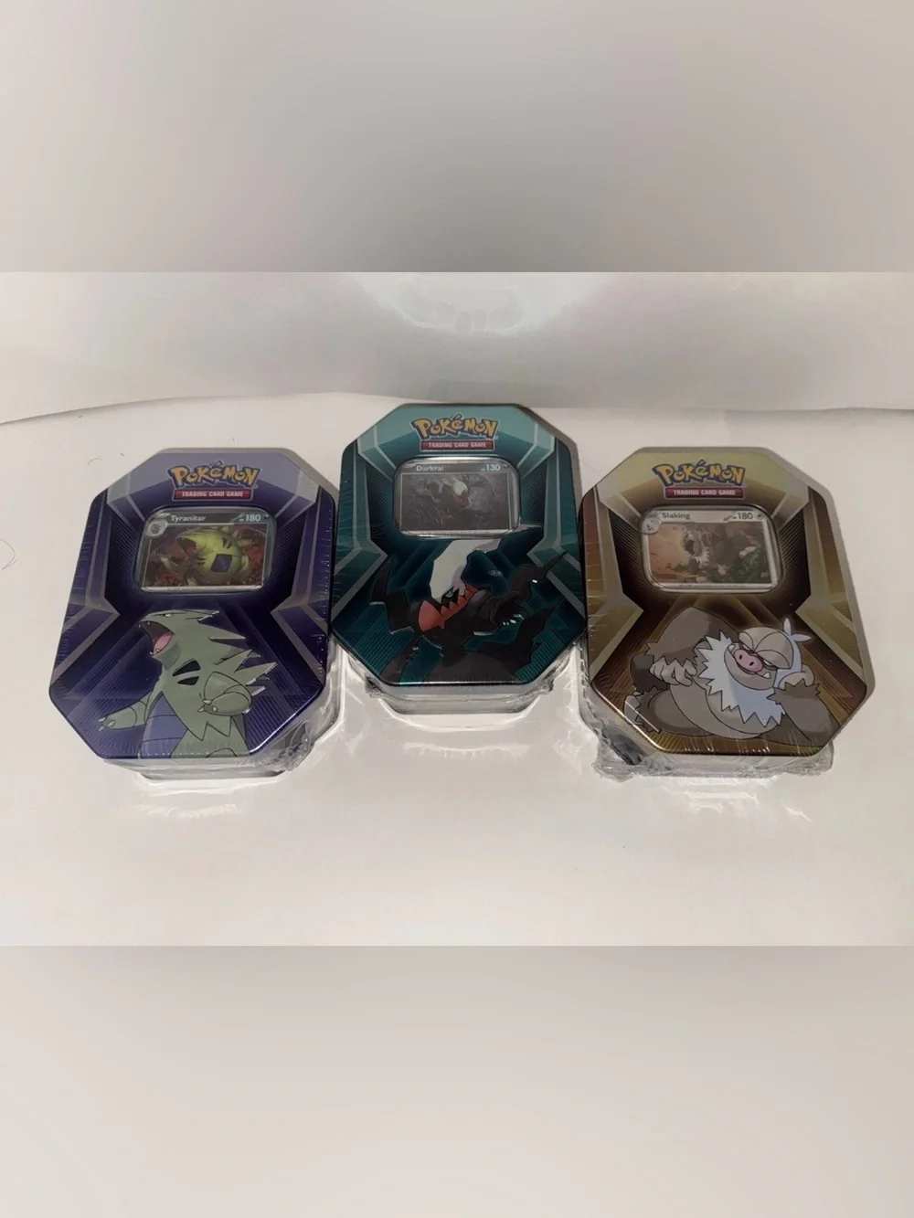 Pokemon TCG Exclusive Triple Whammy Tin Set Collector Tins Set of 3 Sealed.